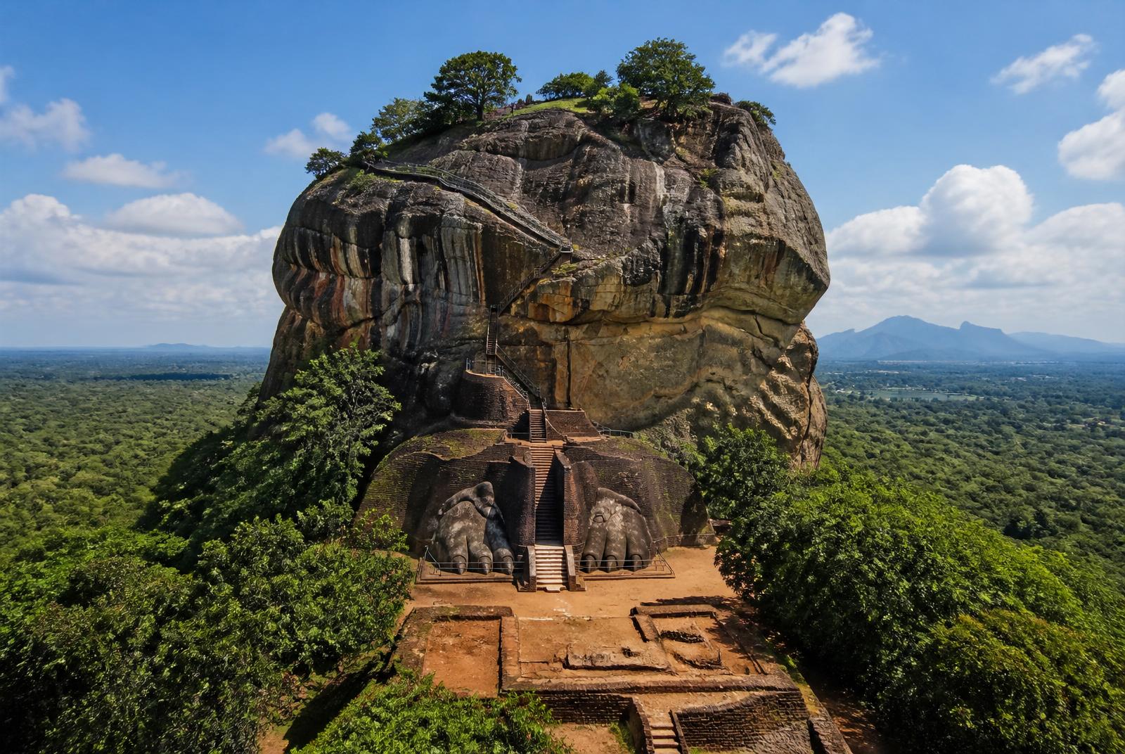 Sigiriya Rock Fortress & Dambulla Cave Temple Day Tour